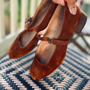 Madewell Brown Suede Heels